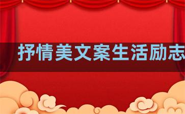 抒情美文案生活励志句子