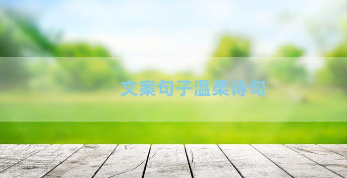 文案句子温柔诗句