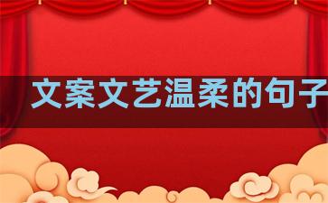 文案文艺温柔的句子图片