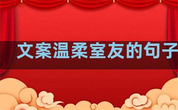 文案温柔室友的句子搞笑