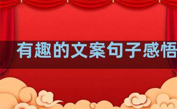 有趣的文案句子感悟生活