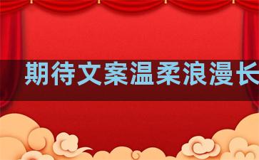 期待文案温柔浪漫长句子