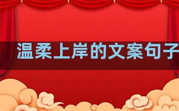 温柔上岸的文案句子简短
