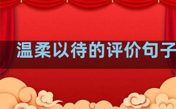 温柔以待的评价句子短句