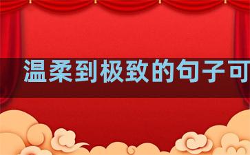 温柔到极致的句子可复制