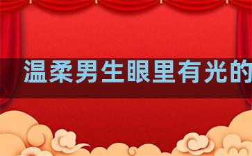温柔男生眼里有光的句子