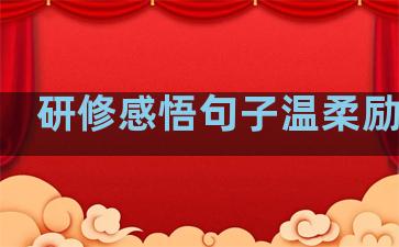 研修感悟句子温柔励志语