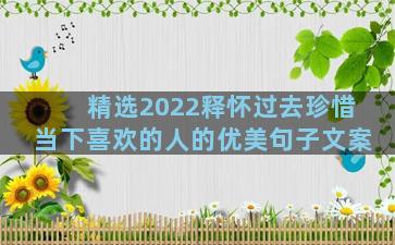 精选2022释怀过去珍惜当下喜欢的人的优美句子文案