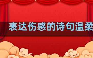 表达伤感的诗句温柔句子