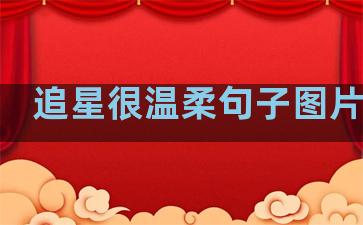 追星很温柔句子图片大全